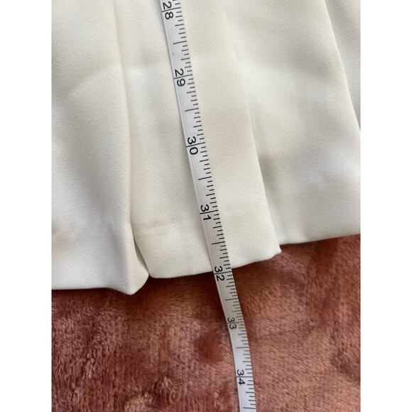 Amanda Uprichard XS Wendell Mini Dress Ivory White Pleated Hem Tennis Dress - Picture 9 of 9